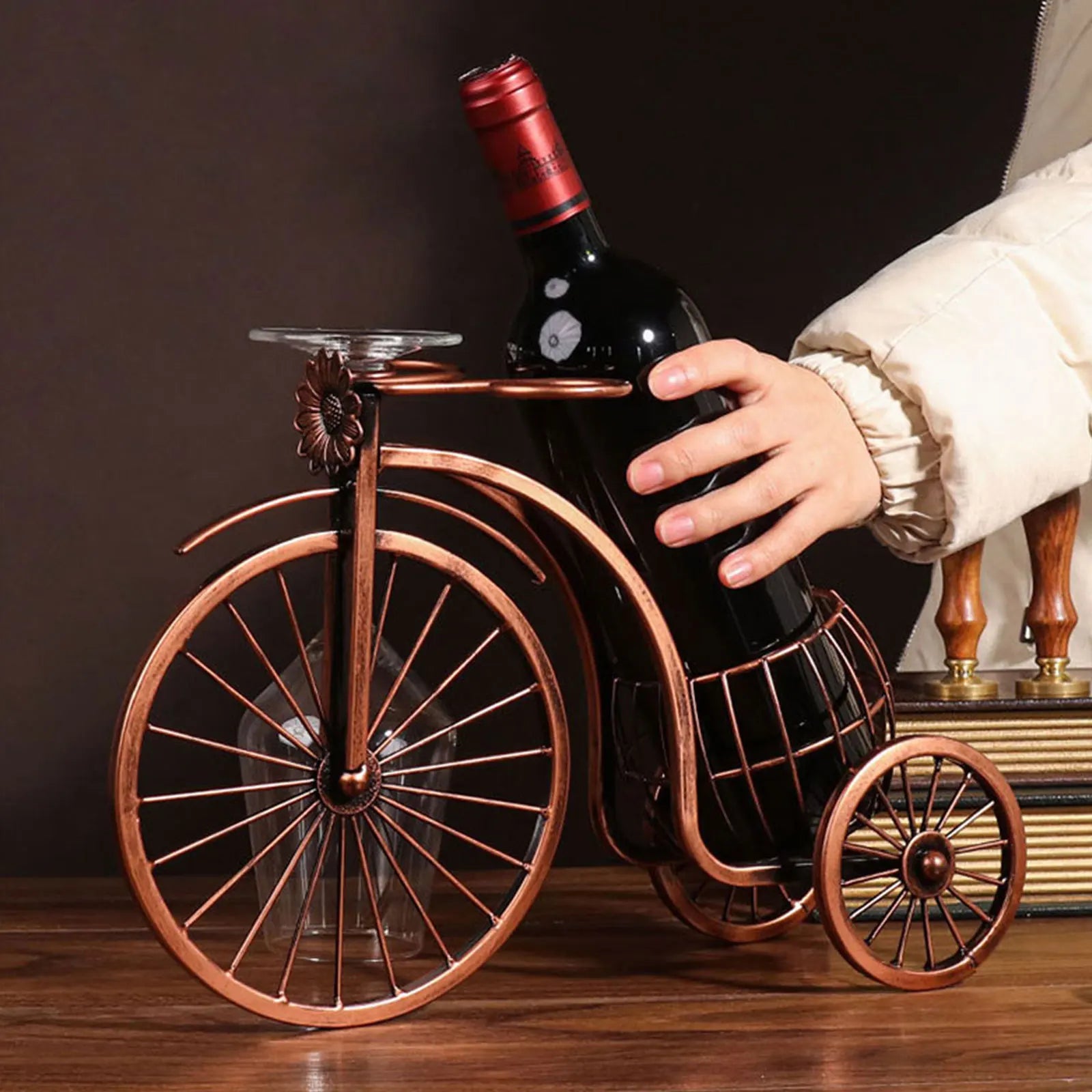 Vintage Metal Wine Rack