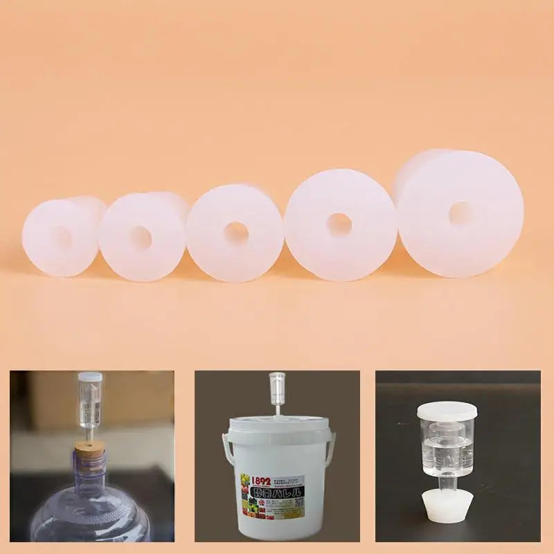 Silicone Wine Stopper with Airlock