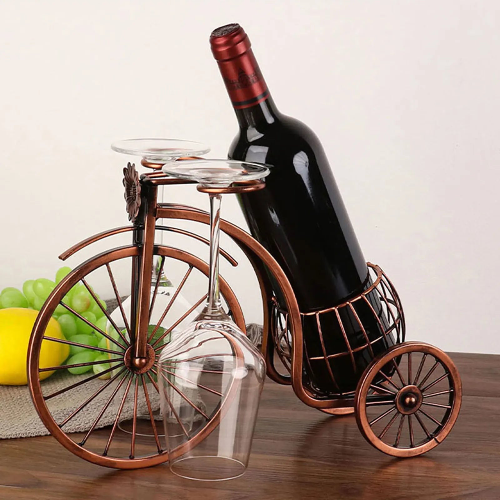 Vintage Metal Wine Rack