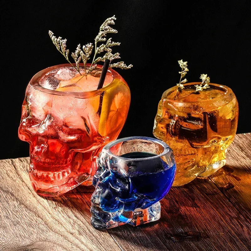 Skull Head Glass Teacup