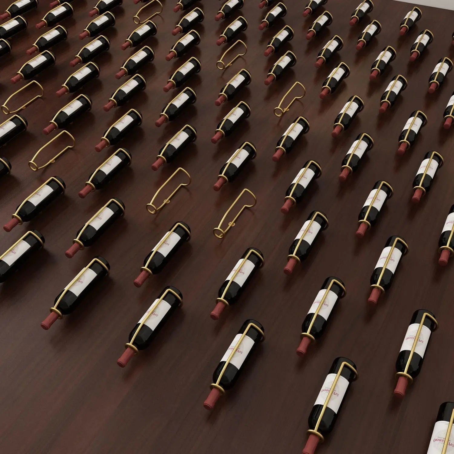 Wall-Mounted Wine Rack Holder