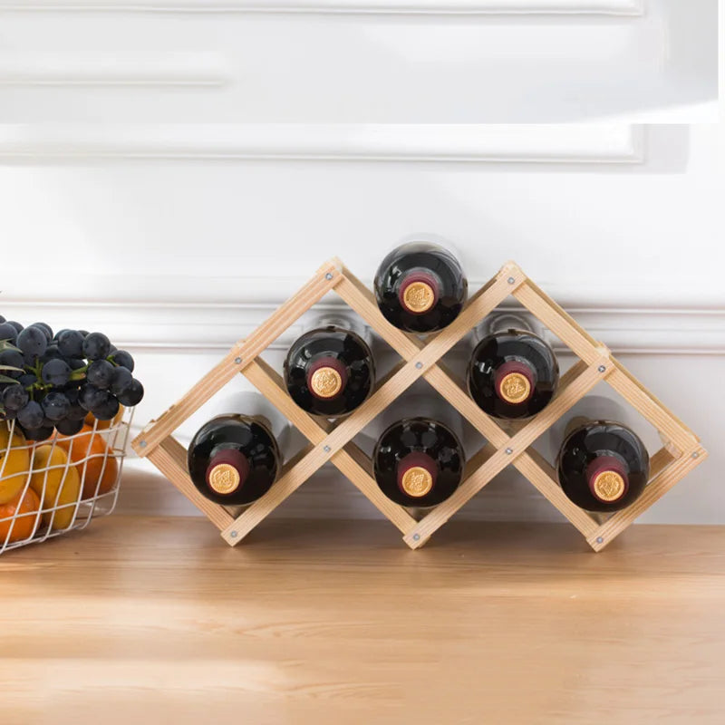 Wooden Wine Rack Display