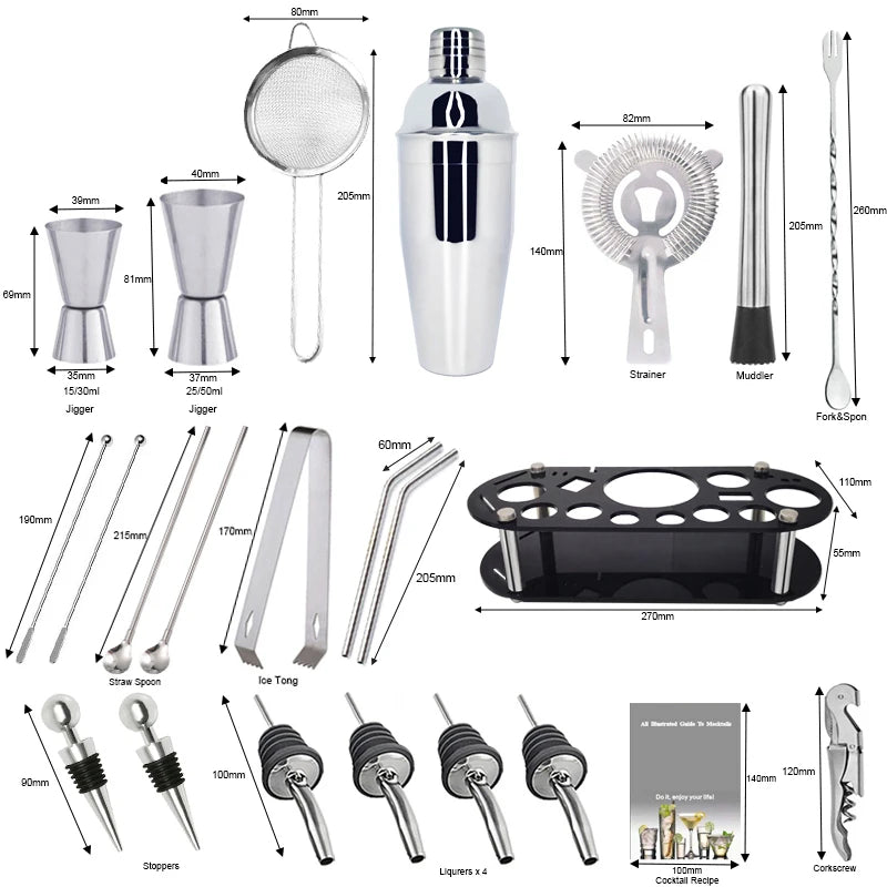 Professional Cocktail Shaker Set