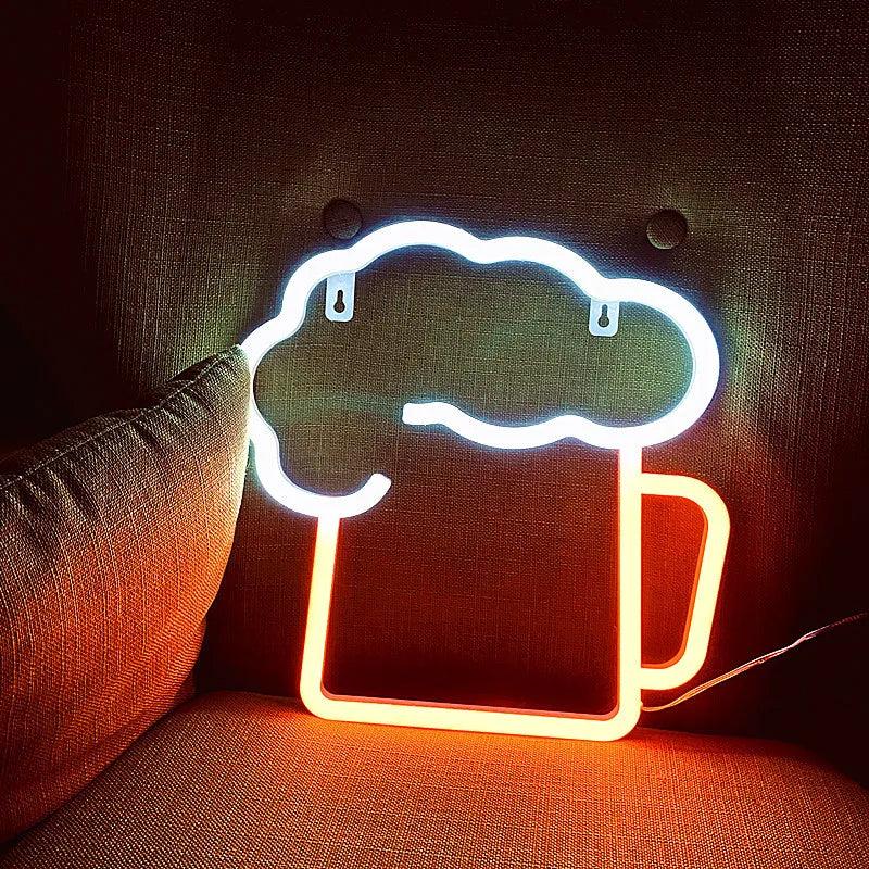 LED Beer Glass Neon Light