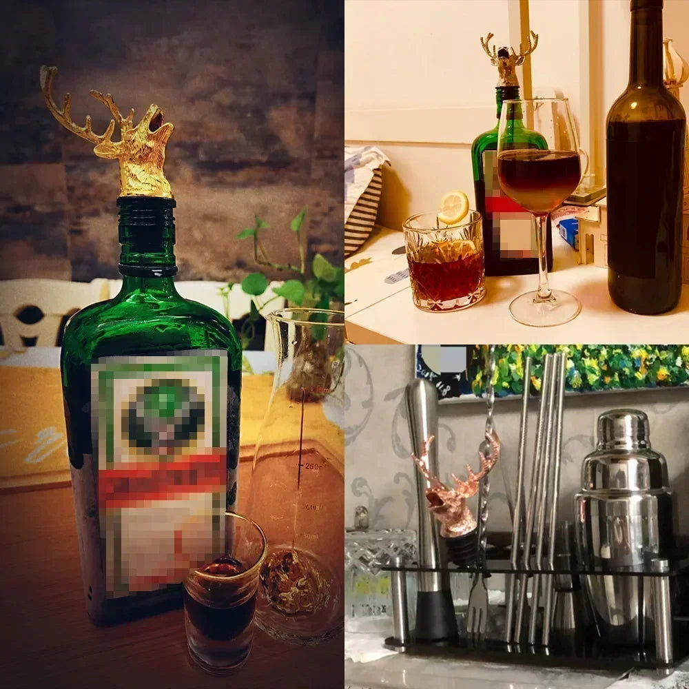 Deer Head Wine Pourer