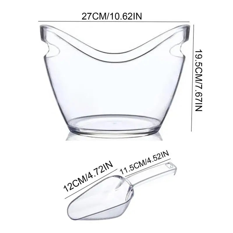 Wine Cooler Bucket with Scoops