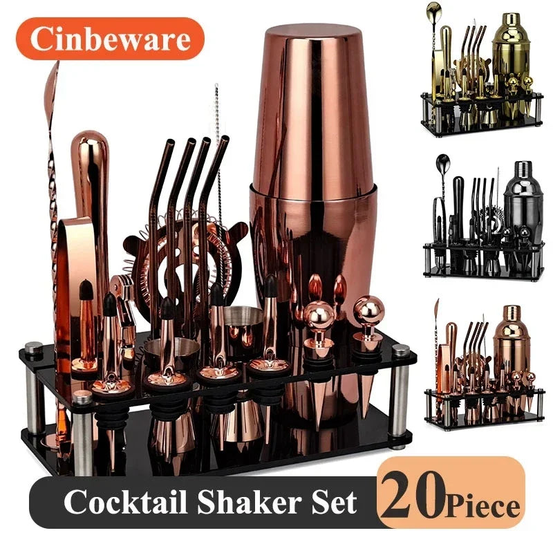 20-Piece Cocktail Mixer Kit