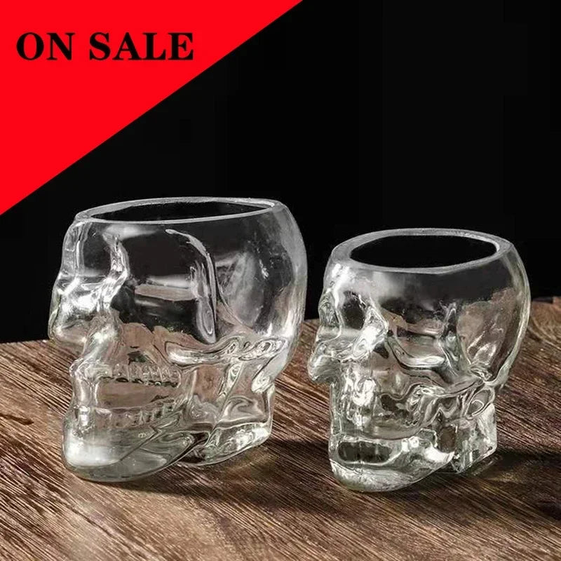 Skull Head Glass Teacup