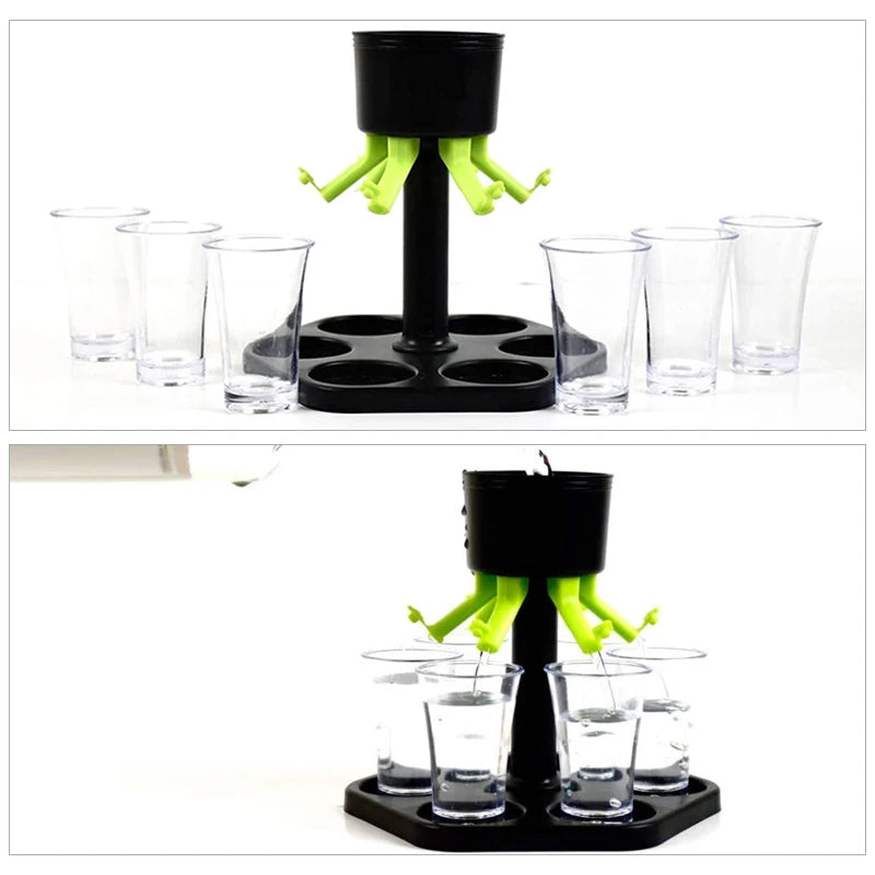 6 Shot Glass Dispenser Set
