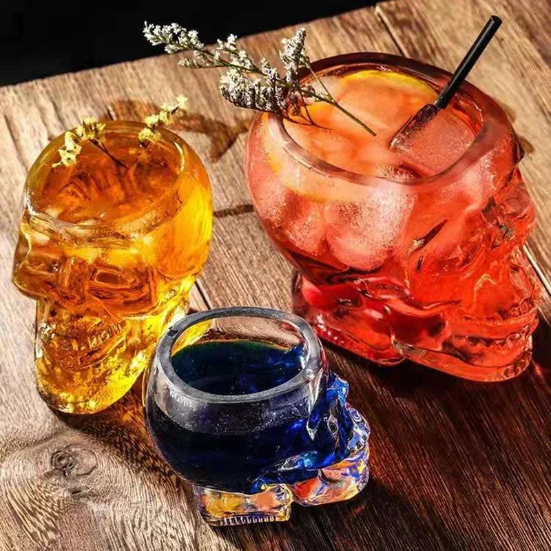 Skull Head Glass Teacup